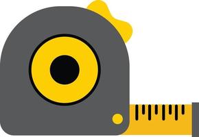 measuring tape tool icon on white background. flat style. roll ruler sign. magic ball symbol. vector