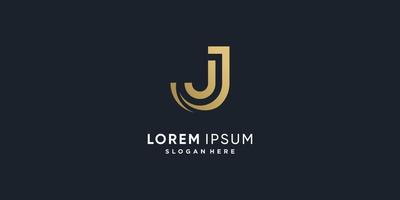 Letter J vector icon logo design with creative unique style Premium Vector