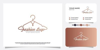 Fashion logo vector with minimalist design Premium Vector