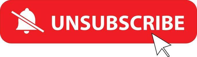 unsubscribe icon on white background. flat style. text box unsubscribe button. unsubscribe symbols. vector