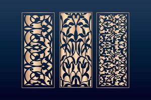 decorative elementsborder frame borders pattern islamic pattern files dxf Laser cut panel template, cnc files vector