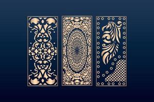 decorative elements border frame borders pattern islamic pattern files dxf Laser cut panel template cnc files vector