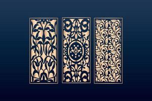 decorative elements border frame borders pattern islamic pattern files dxf Laser cut panel template cnc files vector