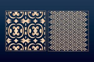 Laser cut ornamental panel templates set decorative lace borders patterns vector decorative elementsborder frame borders pattern islamic pattern files dxf Laser cut panel template cnc files