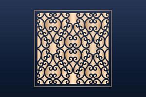 Laser cut ornamental panel templates set decorative lace borders patterns vector decorative elementsborder frame borders pattern islamic pattern files dxf Laser cut panel template cnc files