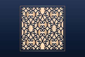 Laser cut ornamental panel templates set decorative lace borders patterns vector decorative elementsborder frame borders pattern islamic pattern files dxf Laser cut panel template cnc files