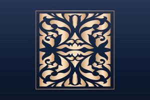 Laser cut ornamental panel templates set decorative lace borders patterns vector decorative elementsborder frame borders pattern islamic pattern files dxf Laser cut panel template cnc files