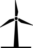 icono de molino de viento sobre fondo blanco. estilo plano icono de turbina para el diseño de su sitio web, logotipo, aplicación, ui. símbolo de la ecología. señal de energía renovable. concepto de energía eólica. vector