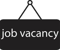 job vacancy icon on white background. flat style. job vacancy label. job vacancy sign. vector