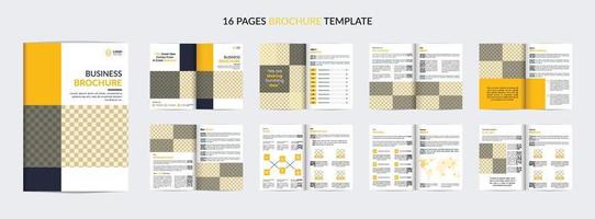 Creative business brochure template with modern shapes design brochure template vector