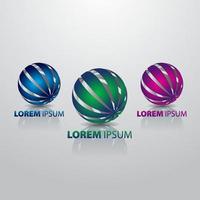 all kinds of logos with gradient colors vector