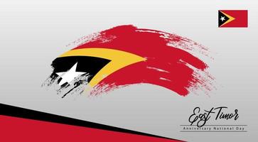 Happy National Day East Timor. Banner, Greeting card, Flyer design. Poster Template Design vector