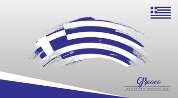 Happy National Day Greece. Banner, Greeting card, Flyer design. Poster Template Design vector