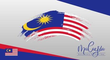 Happy National Day Malaysia. Banner, Greeting card, Flyer design. Poster Template Design vector