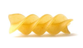 single pasta isolated on white background photo