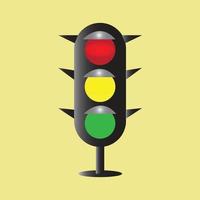 semáforo para carreteras y autopistas ilustración vectorial control de transporte semáforo vector