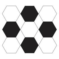 hexagon pattern, honeycomb pattern beehive hexagon isolated on white background vector