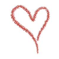 cœur. symbole d'amour abstrait. illustration de dessin d'art en ligne continue. bannière de fond saint valentin png