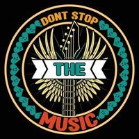 Don't stop the music vector design.