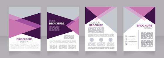 Charitable foundation promotional blank brochure design. Provides funding. Template set with copy space for text. Premade corporate reports collection. Editable 4 paper pages