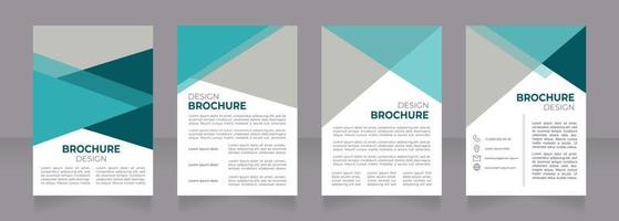 Psychology and behavior studies meeting blank brochure design. Template set with copy space for text. Premade corporate reports collection. Editable 4 paper pages vector