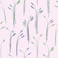 Seamless pattern with spikelets. vector