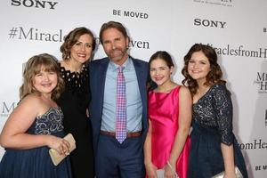 LOS ANGELES, MAR 9 - Abigail Beam, Christy Beam, Kevin Beam, Anabel Beam, Adelynn Beam at the Miracles From Heaven Premiere at the ArcLight Hollywood Theaters on March 9, 2016 in Los Angeles, CA photo