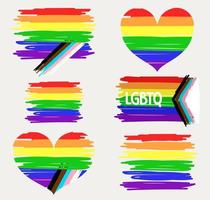 un conjunto de iconos vectoriales para lgbtq. vector