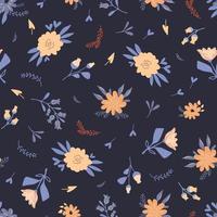 Floral vector seamless pattern in Provence style.