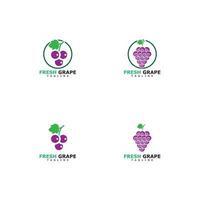 Grapes vector icon illustration design