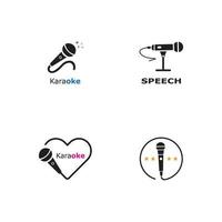 Microphone Icon vector Design Template