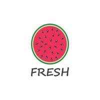 slice watermelon icon vector