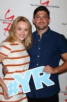 LOS ANGELES, SEP 8 - Hunter King, Robert Adamson at the Young and The Resltless 11,000 Show Celebration at the CBS Television City on September 8, 2016 in Los Angeles, CA photo