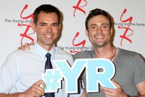 LOS ANGELES, SEP 8 - Jason Thompson, Daniel Goddard at the Young and The Resltless 11,000 Show Celebration at the CBS Television City on September 8, 2016 in Los Angeles, CA photo