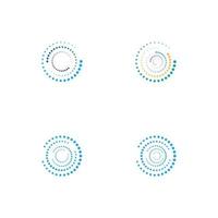 halftone circle dots vector illustration design