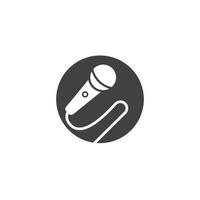 Microphone Icon vector Design Template