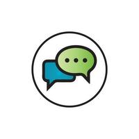 Speech bubble icon vector illustration