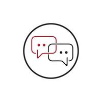 Speech bubble icon vector illustration