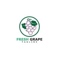 Grapes vector icon illustration design