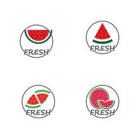 slice watermelon icon vector