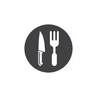 Fork, knife and spoon icon design vector