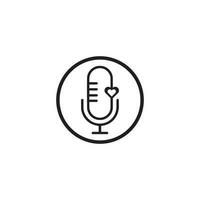 Microphone Icon vector Design Template