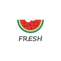 slice watermelon icon vector