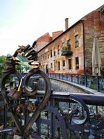 Love Padlocks in Miskolc main street photo