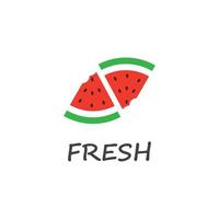 slice watermelon icon vector