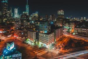 NYC, US, 2022 - One World Trade Center at night photo