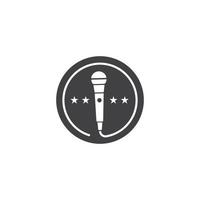 Microphone Icon vector Design Template