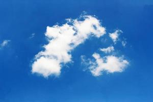 blue sky with cloud background photo