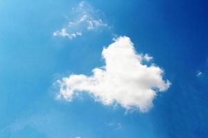 blue sky with cloud background photo