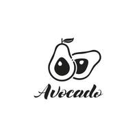 Avocado vector icon illustration design